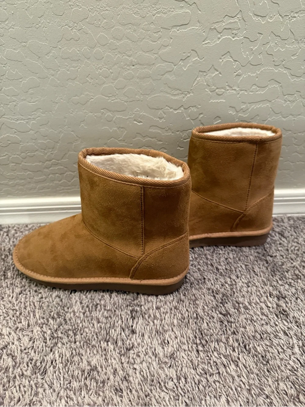 The Children's Place Chestnut Faux-Shearling Winter Boots